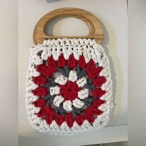 Handmade crochet bag- super cute for spring summer!